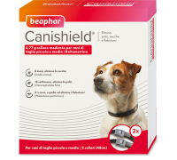 Beaphar Canishield Collare Antiparassitario per Cane Taglia Media Piccola  da 48 cm Confezione da 2 collari